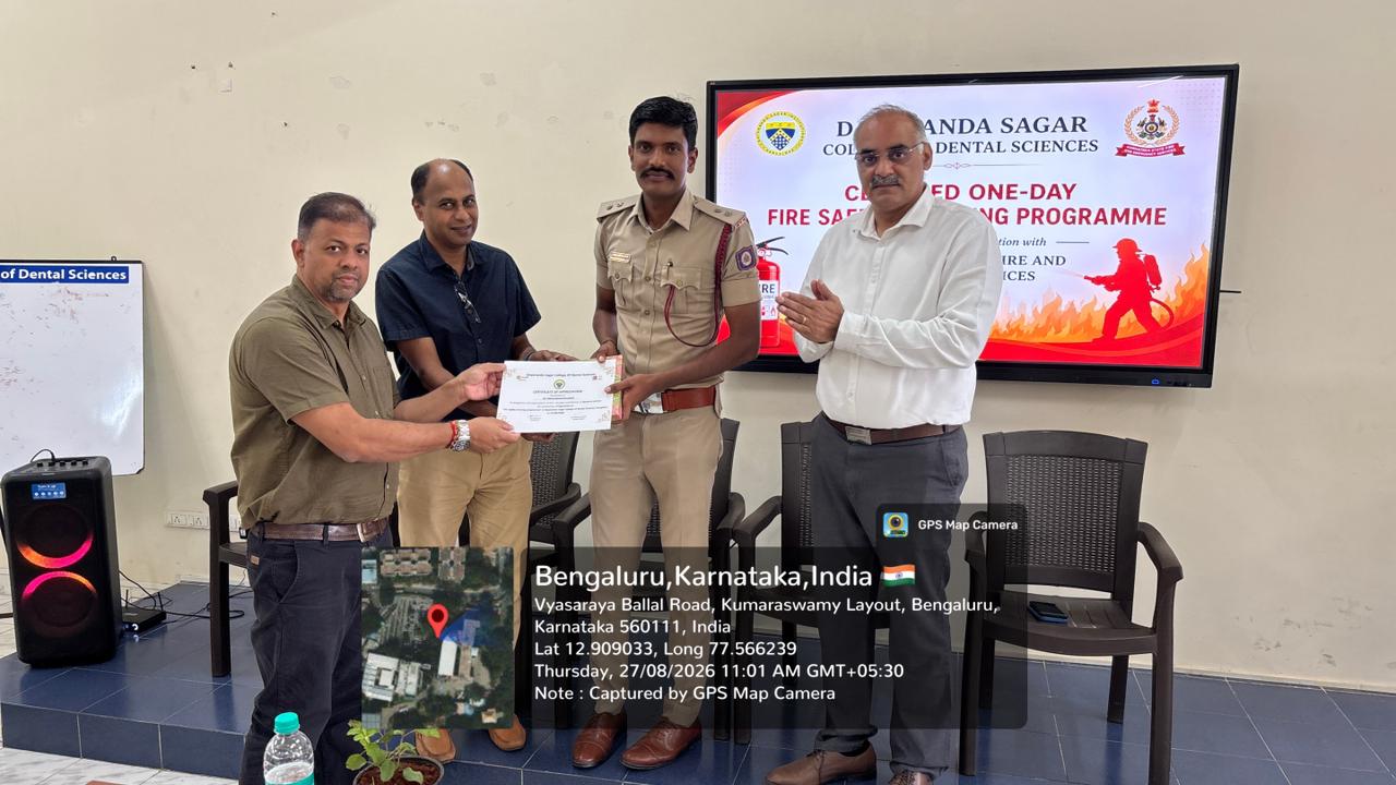 Presentation of certificate of appreciation to resource person Sri Mahantgoud Kurakalli